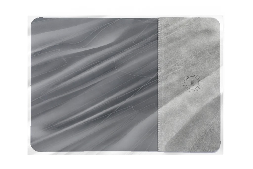 15W Kablosuz Hızlı Şarj Özellikli Deri Mouse Pad