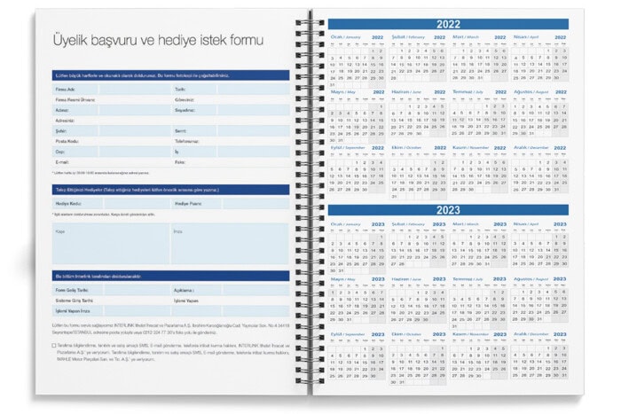 Spiralli Bloknot Defter