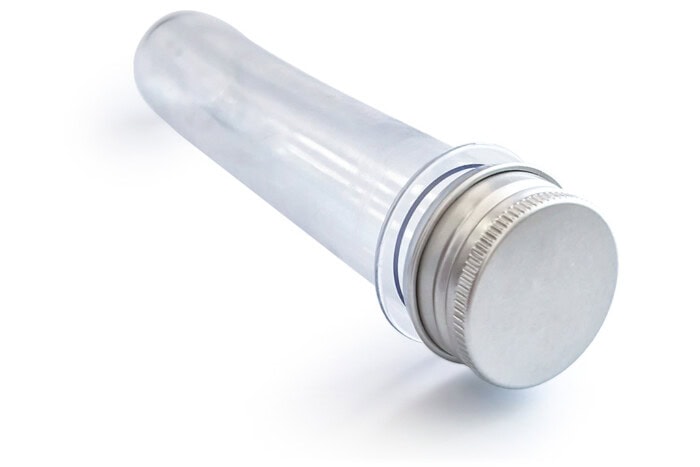 Metal Kapaklı Plastik Deney Tüpü