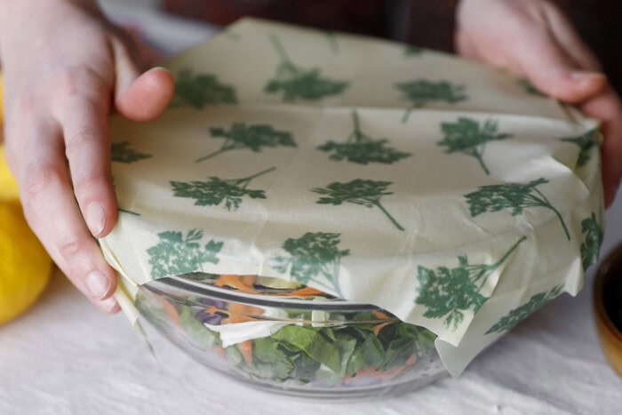 Tekrar Kullanılabilir Vegan Yiyecek Saklama Kumaşı