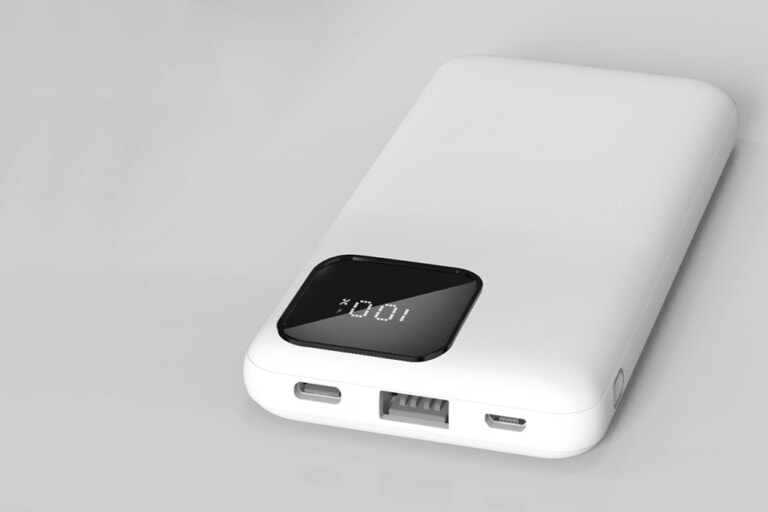 10.000 mAh Type-C & Lightning Dahili Kablolu Powerbank