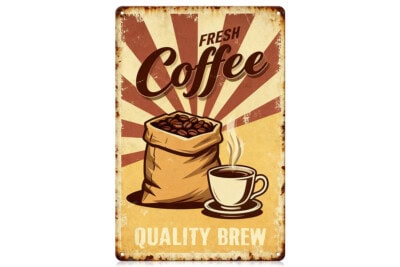 Retro Metal Eskitme Duvar Tablosu