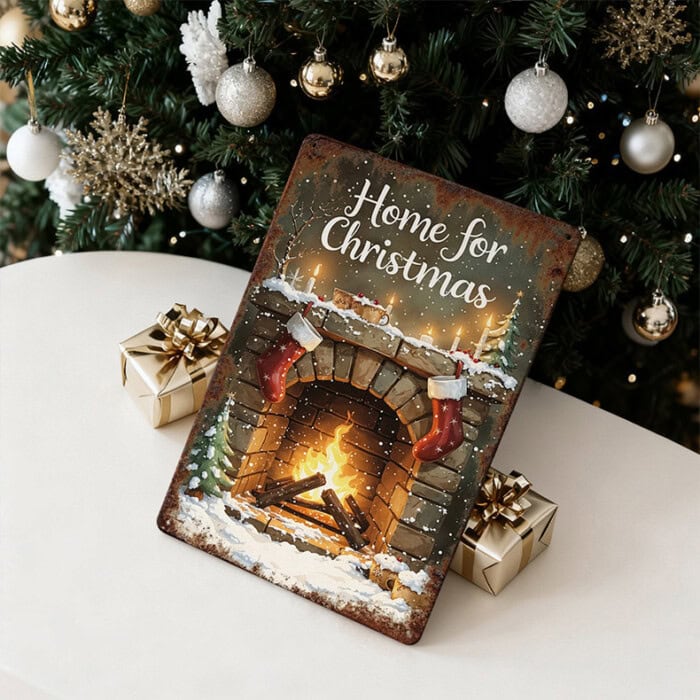 Retro Metal Eskitme Duvar Tablosu