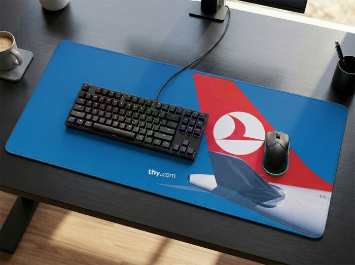 Oyuncu (Gamer) Dikişli Kenar Mouse Pad