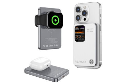 MagSafe Uyumlu 3'ü 1 Arada Kablosuz Powerbank 5000 mAh