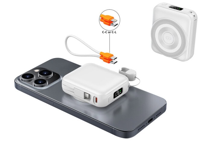 10.000 mAh Magsafe 15W Hızlı Şarj Powerbank